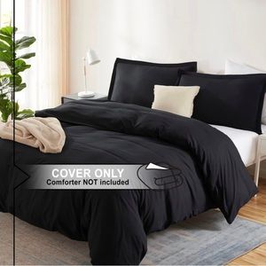 King Size Black Duvet Set